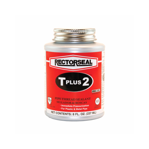RectorSeal 23551 T Plus 2 Series Thread Sealant, 0.5 pt Can, Paste, White