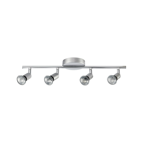 Globe Electric 58932 Payton Collection Track Bar, 4-Light, Painted Silver Finish
