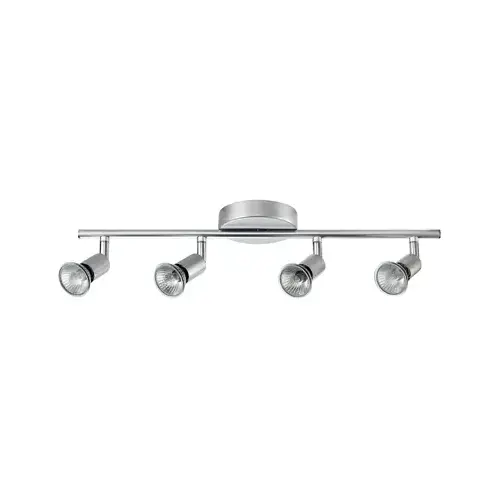 Globe Electric 58932 Payton Collection Track Bar, 4-Light, Painted Silver Finish