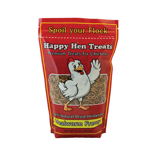 Happy Hen Treats 17000 Poultry Treats, Mealworm, 10-oz.