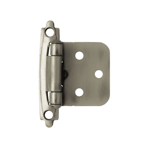 Liberty Hardware H0103AZ-AP-O3 Overlay Hinge, Self-Closing, Antique Pewter