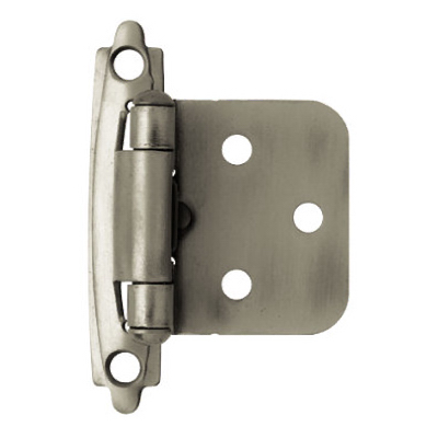 Liberty Hardware H0103AZ-AP-O3 Overlay Hinge, Self-Closing, Antique Pewter