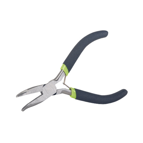 Mini Pliers, Bent-Nose, 5-In.