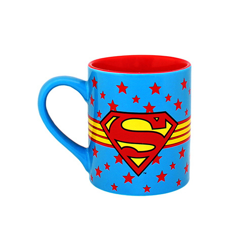 SILVER BUFFALO LLC SP9632-XCP4 Superman Logo Mug, 14-OZ. - pack of 4