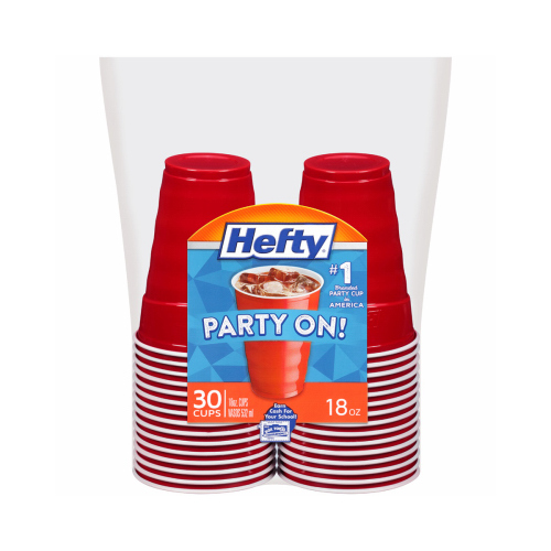 REYNOLDS CONSUMER PRODUCTS C21806 Easy Grip Party Cups, 18 oz., 30-Ct.