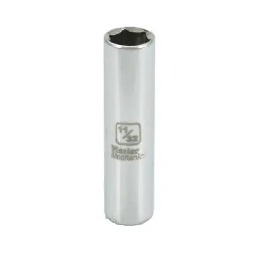 1/4-Inch Drive 11/32-Inch 6-Point Deep Socket