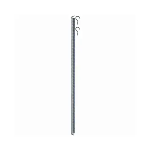 #6 Door Spring + Hooks, Zinc Plated, 1/2 x 16-In.