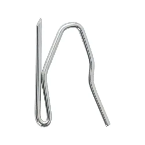 Drapery Hook, Pin-On, Zinc, 1.5 In - pack of 14 Chrome