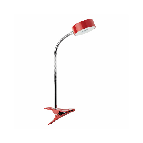 LED Clip Lamp, Red, 5-Watt