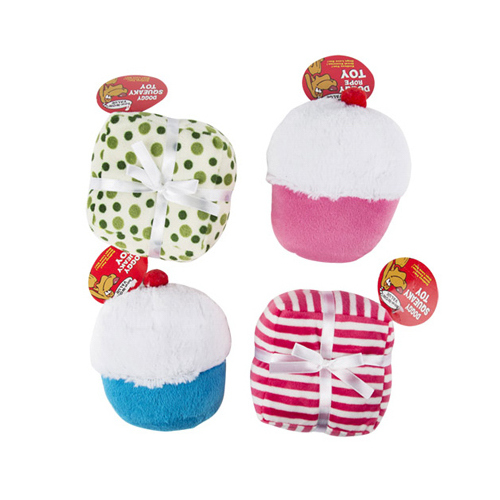 Dog Toy, Plush Squeaker, Assorted