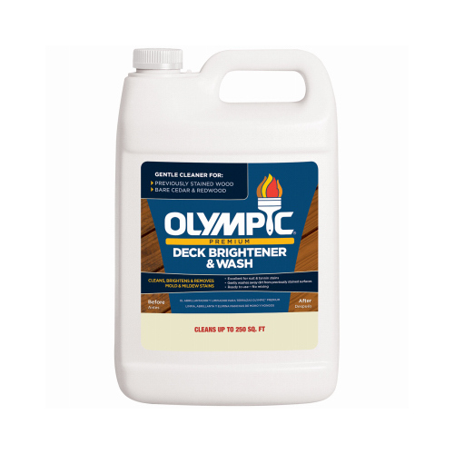OLYMPIC/PPG ARCHITECTURAL FIN 52120/01 Deck Brightener & Wash, Ready-to-Use, 1-Gallon
