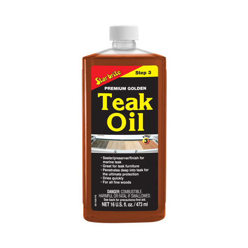 Premium Teak Oil, 16-oz.