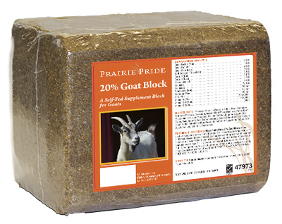 Prairie Pride 47973 Goat Block, 20-Percent, 33-Lb.