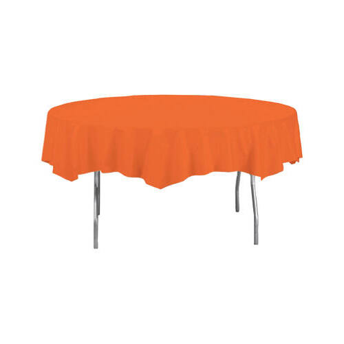 CREATIVE CONVERTING 703282 82" ORG RND Table Cover