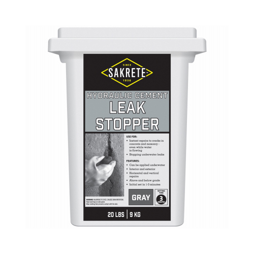 SAKRETE OF NORTH AMERICA 65450006 Leak Stopper Hydraulic Cement, 20-Lbs.