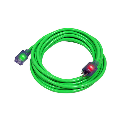 Pro Glo D17334100 Extension Cord, Green, 14/3, 10-Ft.