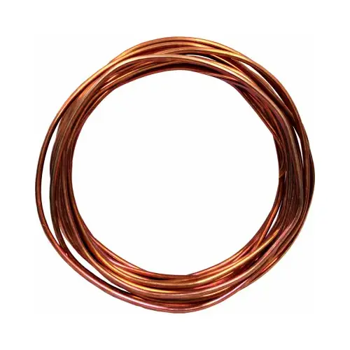 Solid Copper Grounding Wire, #6, 15-Ft.