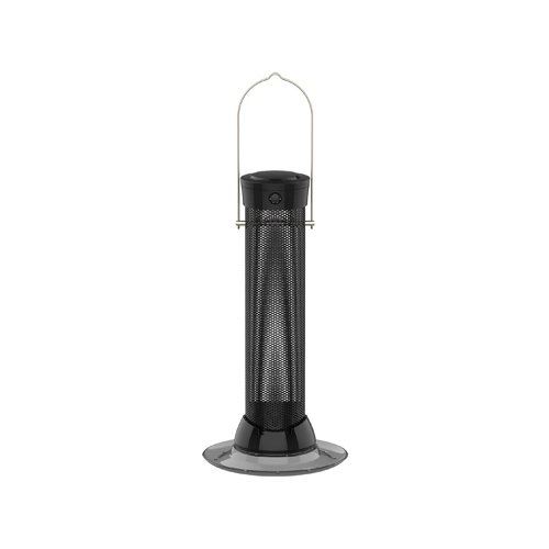 Steel Mesh Tube Bird Feeder, 12-In. Black