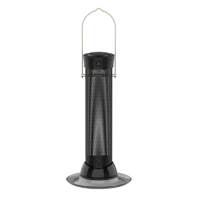 Droll Yankees CC12FM Steel Mesh Tube Bird Feeder, 12-In. Black