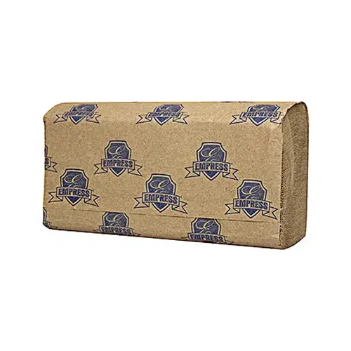 Empress HT 400031 Singlefold Towel, Natural, 250-Ct - pack of 16