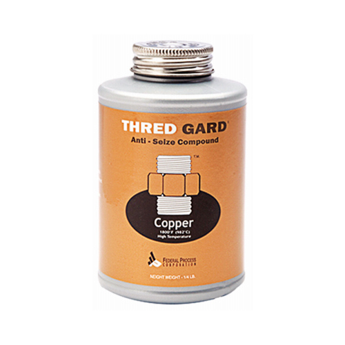 FEDERAL PROCESS CORP CG04 Thread Gard Anti-Seize Compound, Copper-Based, 1/4-Lb.