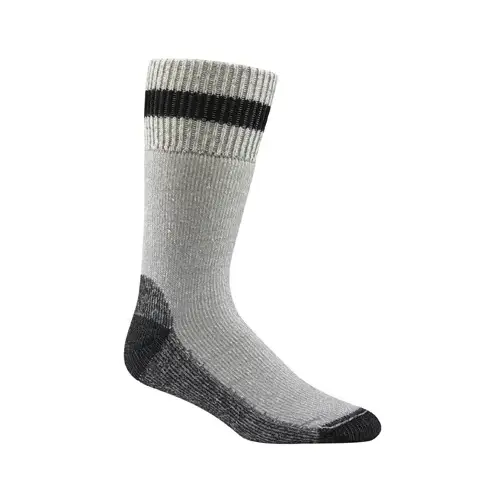 Diabetic Socks, Thermal, Gray & Black, Men's Large