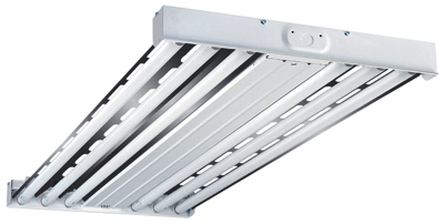 Metalux HBL632RT2 HBL Series High-Bay Light Fixture with Wide Spectrum Reflector, 120 to 277 V, 192 W, 6-Lamp