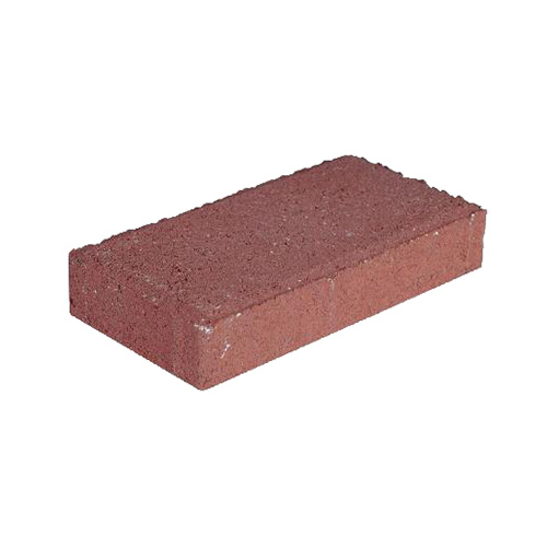 Holland Paver, Red/Charcoal, Concrete, 4 x 8-In. - pack of 702