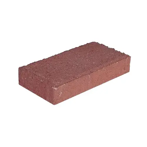 Holland Paver, Red/Charcoal, Concrete, 4 x 8-In.