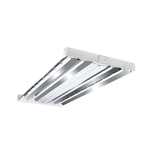 F Bay Fluorescent Light Fixture, T8, 4-Lamp, 2 x 4-Ft.