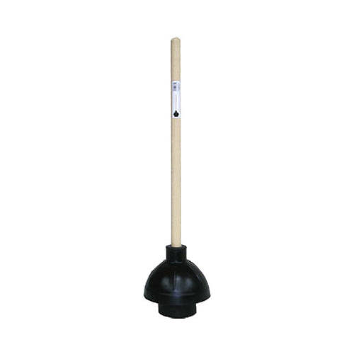 Force Cup Toilet Plunger, Junior, Wood Handle