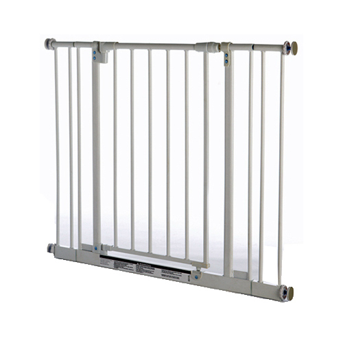 NORTH STATE IND INC 4991 Pet Gate, White Metal, 28 to 38.5 x 29-In.