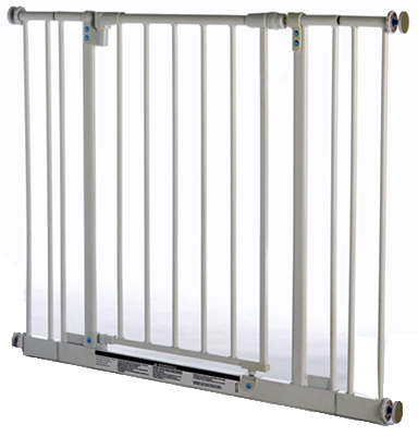 NORTH STATE IND INC 4991 Pet Gate, White Metal, 28 to 38.5 x 29-In.