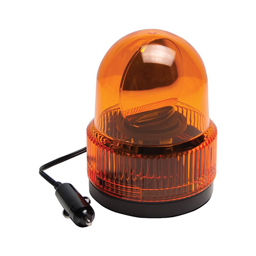 Auto Beacon Light, Rotating, Amber, 12-Volt DC