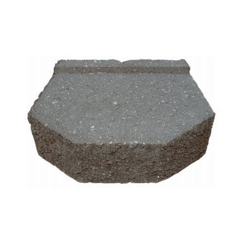Oldcastle 162004551-XCP126 Castle Retaining Wall Block, Gray, 12-In. - pack of 126