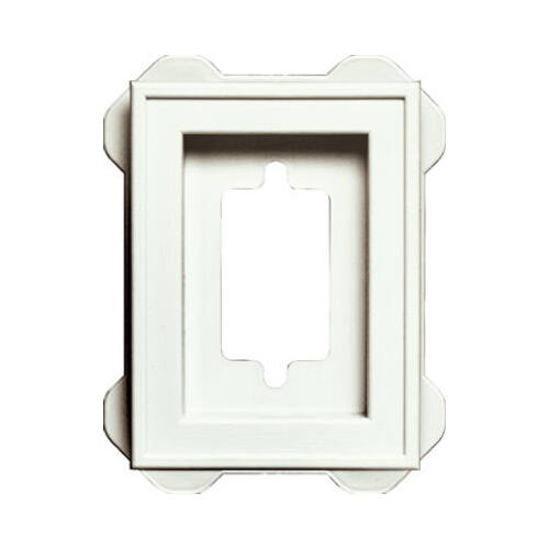 BORAL BUILDING PRODUCTS 130030002123 Recessed Mini Mounting Block, White