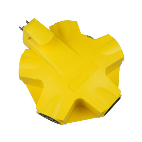 5-Outlet Adapter, Yellow