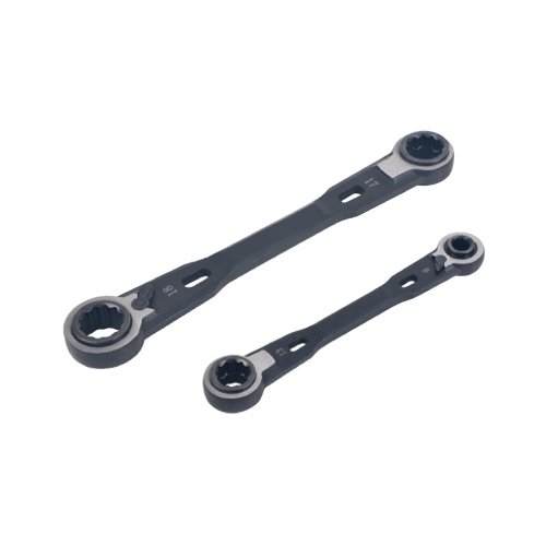 Dual Box Ratcheting Wrench Set, Metric, 2-Pc.