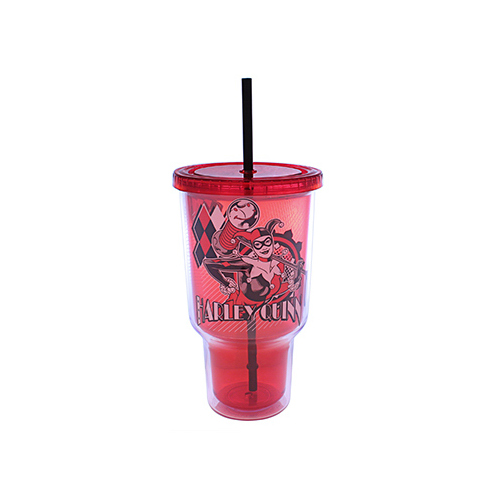 SILVER BUFFALO LLC HQ2617 Harley Quinn Cold Cup, 32-oz.