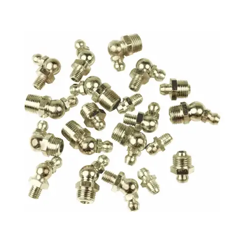 Grease Fitting, 1/4-In. x 28 Straight - pack of 10