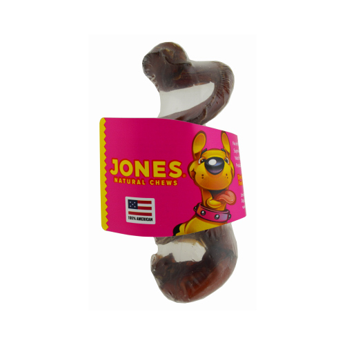 Jones Natural Chews 2704 Dog Treats, Cutie Q Beef Pizzle, 4-6-In.