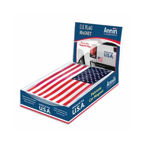 Annin 177619 U.S. Patriotic Flag Magnet, 5 x 8-In.