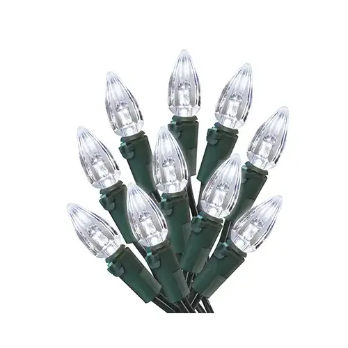 Holiday Wonderland 47701-88A Christmas LED Light Set, C3, Cool White, 200-Ct. Spool