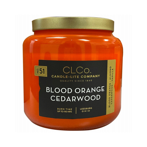 Candle Lite 4473223 Scented Candle, Blood Orange, 14-oz.