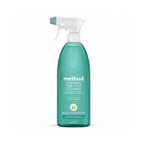 Method 01656 Foaming Tub & Tile Bathroom Cleaner, Eucalyptus Mint, 28-oz