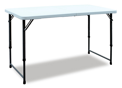 GSC TECHNOLOGIES INC TA2448F Folding Table, 3 Heights, White, 4-Ft.