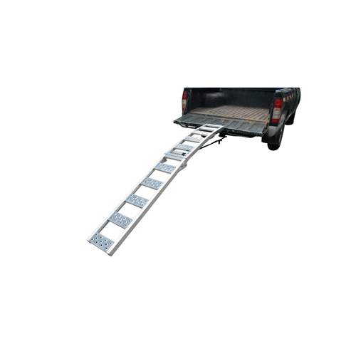 Center-Folding Ramp, Single, Aluminum, 12 x 85-In.