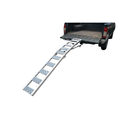 URIAH PRODUCTS UH500810 Center-Folding Ramp, Single, Aluminum, 12 x 85-In.