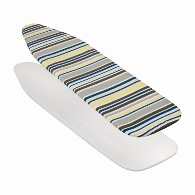 Honey-Can-Do IBC-08261 Deluxe Ironing Board Cover, Reversible, Foam Pad, Stripe/Natural Pattern