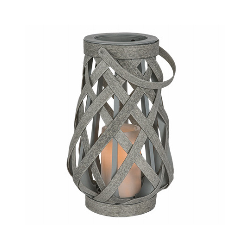 RIMPORTS LLC GL39063 Rattan Lantern, Battery Operated